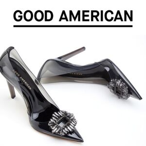 GOOD AMERICAN🖤CINDER-F*CKING-RELLA PUMP - SIZE 10 - Smoke